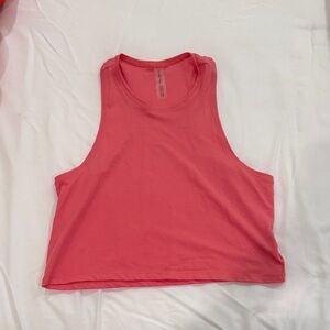 Outdoor Voices Coral Sleeveless Flowy Crop Top